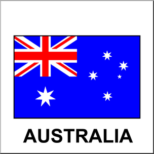 Clip Art: Flags: Australia Color
