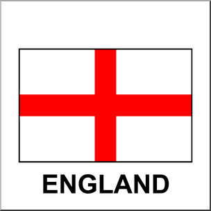 Clip Art: Flags: England Color