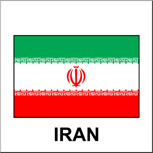 Clip Art: Flags: Iran Color