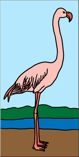 Clip Art: Flamingo Color