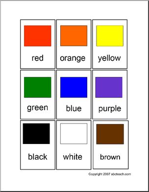 Flashcards: Colors