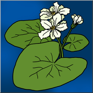 Clip Art: Plants: Floating Heart Color 1