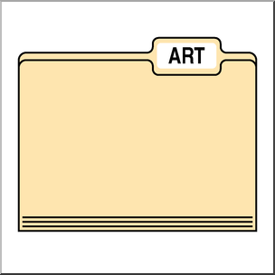 Clip Art: Folders: Art Color