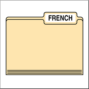Clip Art: Folders: French Color