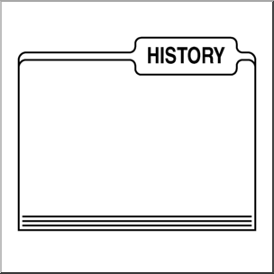 Clip Art: Folders: History B&W