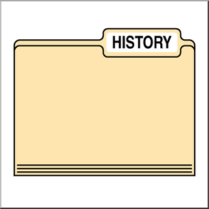 Clip Art: Folders: History Color
