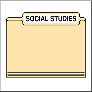 Clip Art: Folders: Social Studies Color