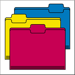 Clip Art: Folders Color