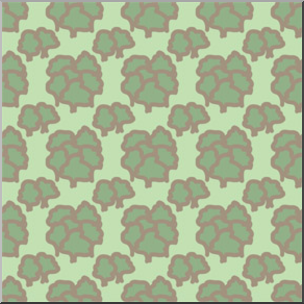 Clip Art: Tile Pattern: Map Terrain: Forest 50% Color LowRes