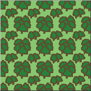 Clip Art: Tile Pattern: Map Terrain: Forest Color HiRes