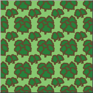Clip Art: Tile Pattern: Map Terrain: Forest Color LowRes