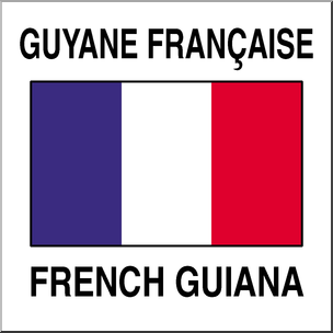 Clip Art: Flags: French Guiana Color