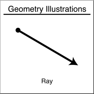 Clip Art: Geometry Illustration: Ray B&W