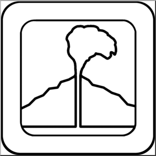 Clip Art: Natural Resources: Geothermal B&W Unlabeled