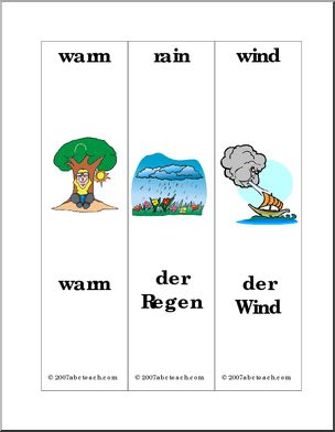 German: Bookmarks – Spring