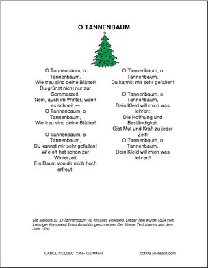 German: Christmas Carols – O Tannenbaum