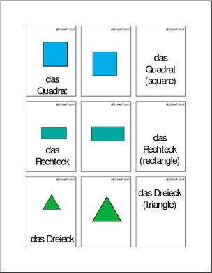 German: Flashcards – Shapes