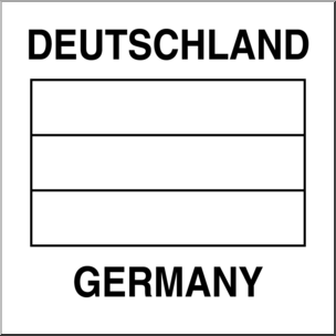 Clip Art: Flags: Germany B&W