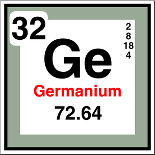 Clip Art: Elements: Germanium Color