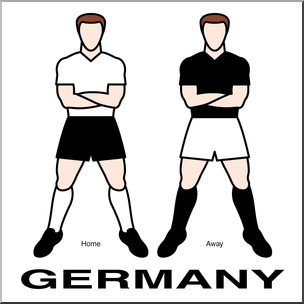 Clip Art: Men’s Uniforms: Germany Color