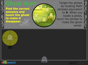 Interactive: Notebook: Ghost Hunt: Equivalent Fractions: Add/Subtract (elem/upper el)