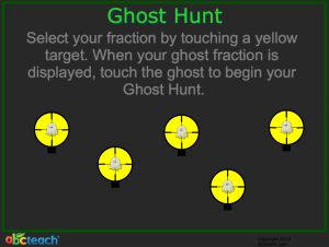 Interactive: Notebook: Ghost Hunt: Equivalent Fractions (elem/upper el)