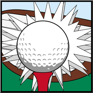 Clip Art: Sports Icon: Golf Color
