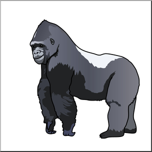 Clip Art: Gorilla 1 Color 2