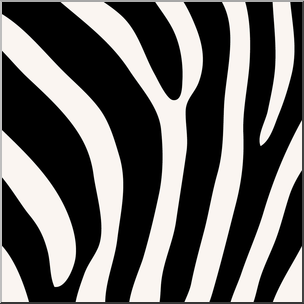 Clip Art: Animal Patterns: Grant’s Zebra Color