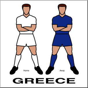 Clip Art: Men’s Uniforms: Greece Color