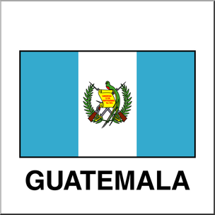 Clip Art: Flags: Guatemala Color