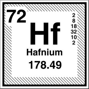 Clip Art: Elements: Hafnium B&W