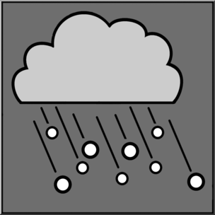 Clip Art: Weather Icons: Hail Grayscale Unlabeled