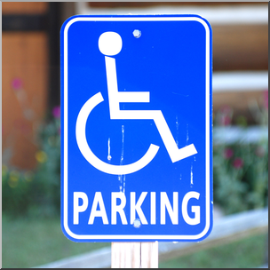 Photo: Handicap Parking Sign 01 HiRes