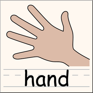 Clip Art: Parts of the Body: Hand Color
