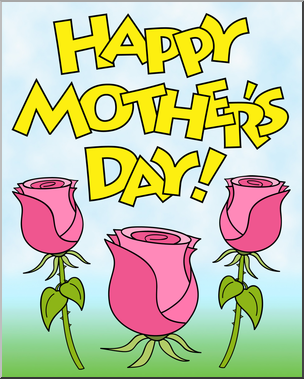 Clip Art: Happy Mother’s Day 2 Color 1