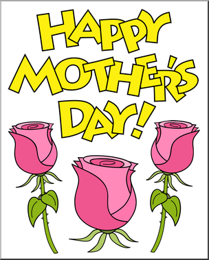 Clip Art: Happy Mother’s Day 2 Color 2
