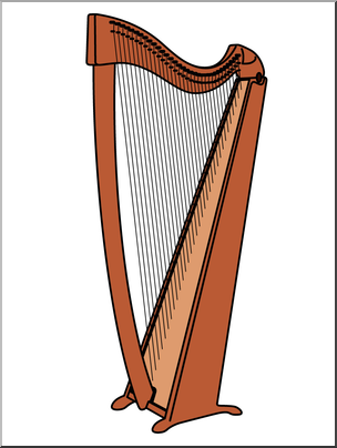 Clip Art: Harp Color