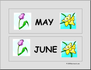 Calendar: May or June (header)