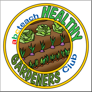 Clip Art: Healthy Gardeners Club Logo 2 Color