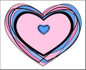 Clip Art: Hearts 5 Color 2