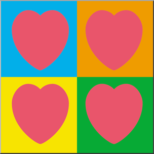 Clip Art: Heart 1 Color 3