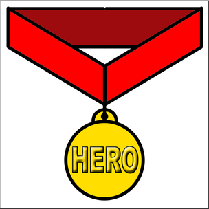 Clip Art: Hero Award Color