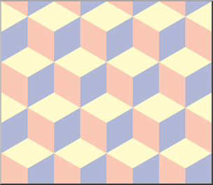 Clip Art: Tile Pattern: Hexagon Color 01 25%