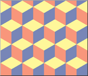 Clip Art: Tile Pattern: Hexagon Color 01 50% Low Resolution