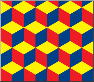 Clip Art: Tile Pattern: Hexagon Color 01 100%