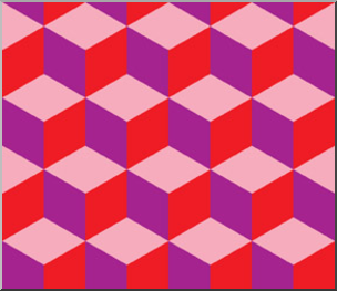 Clip Art: Tile Pattern: Hexagon Color 05 100% Low Resolution