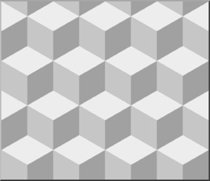 Clip Art: Tile Pattern: Hexagon Grayscale 01 Low Resolution