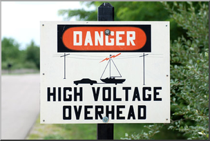 Photo: High Voltage Overhead Sign 01a LowRes