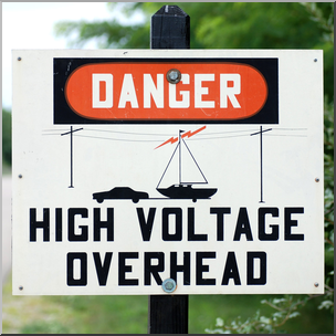 Photo: High Voltage Overhead Sign 01b HiRes